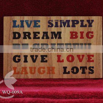 Wooden Vintage Style Sign - Wall Decoration WQ-009A