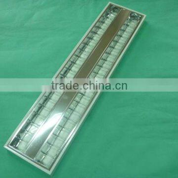 T5 grid fluorescent ceiling light fixture