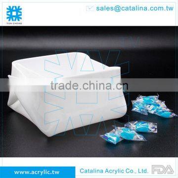 Functional Acrylic Wine Beverage Cooler Snack Food Storage Bucket Plastic Holder