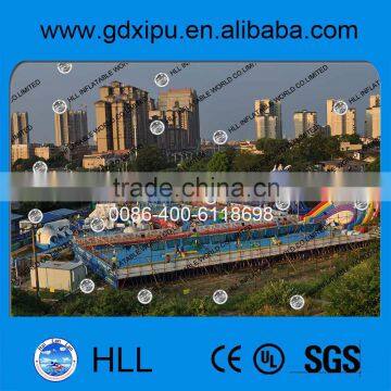 Commercial amusement water park, inflatable water park