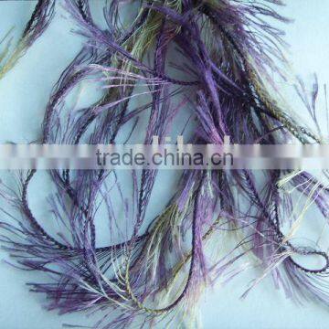 space dyed feather yarn