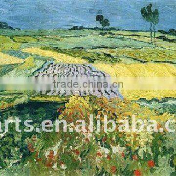 Field scene art canvas