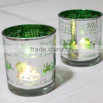 7oz mercury glass candle holder for home decoration