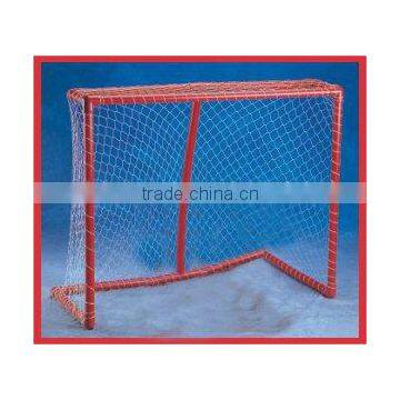 hockey goal post with net