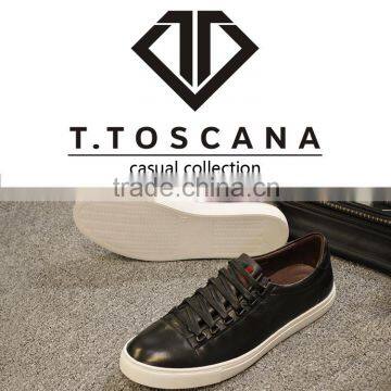 T.TOSCANA 2016 Fashion White Sneaker Casual Shoes for Men Have Stock photo-5