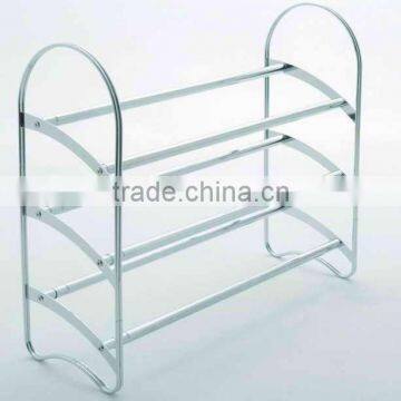 Arched Type 3 Tier Storage Metal Storage Shoe Rack