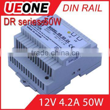 12VDC 4.2A 50W Din Rail Switching power supply Of DR-50-12
