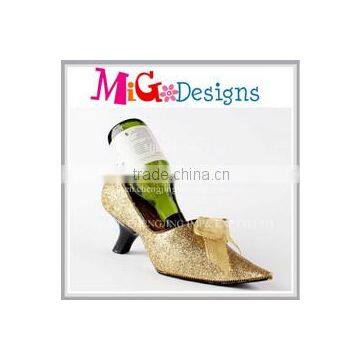 Shoe Wine Bottle Holder Personalized Sexy Gold Rack