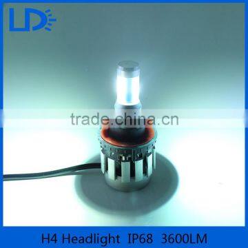 High Brightness Led Car Headlight IP68 3600LM Car Lights Led h4
