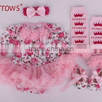 China Best Selling Products New Fashion Girls Tops Baby Long Sleeve Peplum Dress photo-5