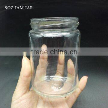 9oz 270ml round glass jar with lug cap