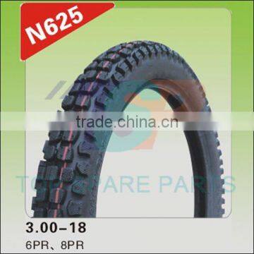 Motorcycle Tire 3.00-17/18 8PR/6PR