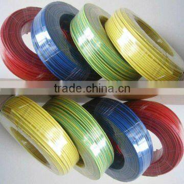 single core pvc insulated grounding wire for house wiring semi-flexible&stranded copper CCC BVR 450/750V