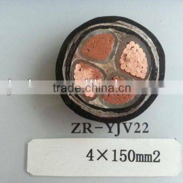 [export]factory 0.6/1KV copper PVC insulated (armoured) 4X120mm2 in power wires/ cables