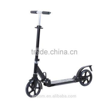 HOMCOM Black 2 Wheels T-Bar Stunt Push Mini Scooter photo-2