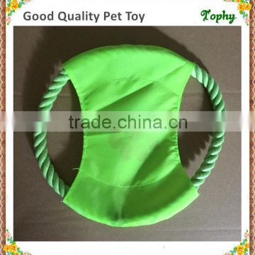 Pet rope frisbee/dog chew toy