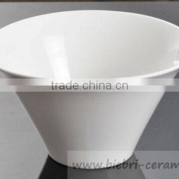 Elegant Style New Mould Customized Logo Decal Artwork Design Printed Ceramic Porcelain Popcorn Bowl With All Size Available