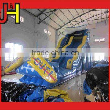 Hot Sale Outdoor 0.55mm PVC Tarpaulin Inflatable Wipeout Water Slide photo-2