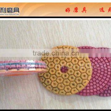 3 steps diamond copper polishing pad for stone