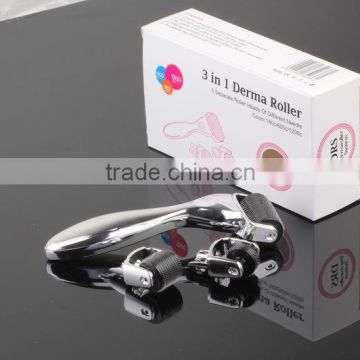 NL-301 3 in 1 derma roller for hair loss treatment 0.2-3.0mm microneedle pigment removal