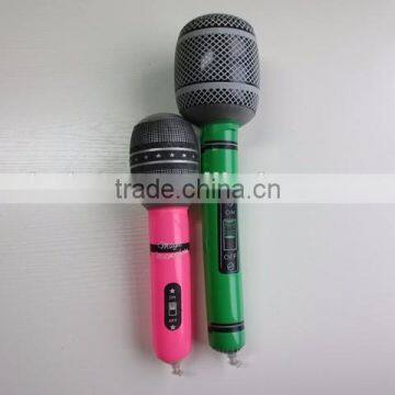 Inflatable kids plastic toy pvc microphone