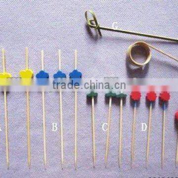 Colored Bamboo Bead Skewers