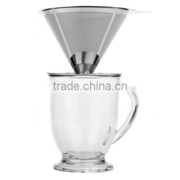 stainless steel coffee filter wire mesh pour over coffee dripper