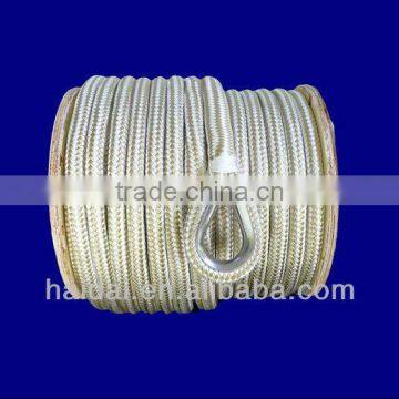 Double braided Nylon Anchor line with thimble