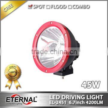 6.7in 45W high power 4x4 offroad motorcycle ATV UTV SUV driving spot beam long distance led driving light