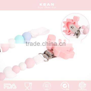 Soft Beads Silicone Baby Pacifier Chain for Baby