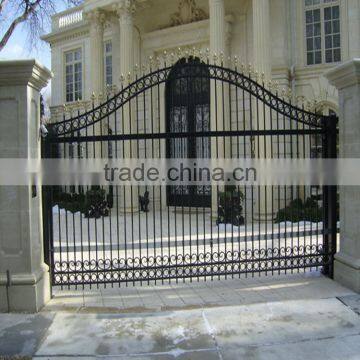 Custom Height and Colors Iron Pipe Gate Design Without Welding photo-4