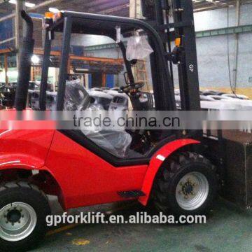 10 Ton Rough Terrain Forklift Truck CPCY100 With Fork Posinioner photo-2