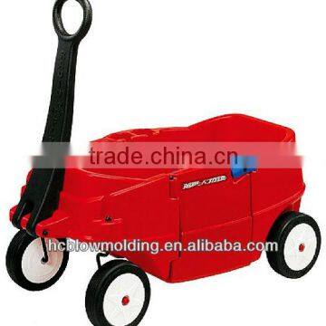 OEM Blow Molding Four Wheel Utility Farm Trailer Plstic Four-wheel Box Trailer Huizhou Factory photo-4