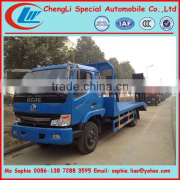 3-5t Transport excavator truck,Dongfeng trucks for transport excavator,flat transport truck