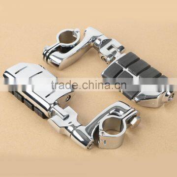 32MM Universal Long Angled Highway FootPeg Mount For Kawasaki Harley Suzuki Bar photo-3