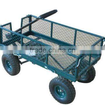 metal folding wagon garden trolley wagon cart hand truck