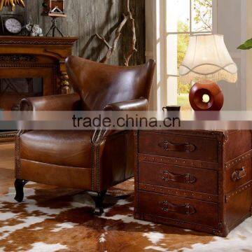 Traditional American Replica Bar Counter With Leather Bar Stool And Wine Cabinet(MOQ=1) photo-3