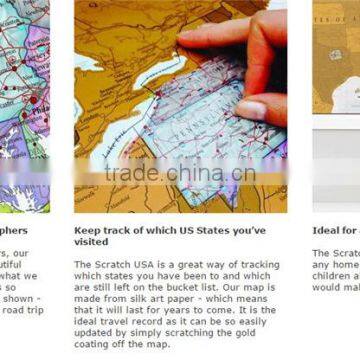 Scratch USA Scratch off Places You Travel America (US) Detailed Cartography Including US States photo-6