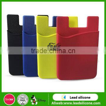 Universal Silicone Mobile Plone Card Holder,Silicone Card Pocket With 3M Stickers photo-6