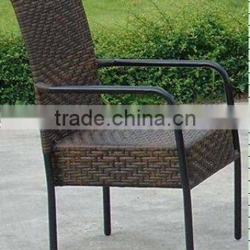 Brown Wicker Aluminium Farme Garden Chair L80308