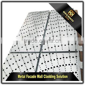 Engraved Laser Cutting Aluminum Perforated Facade Panel for Curtain Wall photo-6