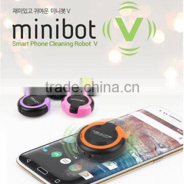 Mini Portable ASHUTB Minibot V Smartphone Screen Cleaner, Creative Gift Robot Cleaner For Smartphone/Tablet Screen For Wholesale