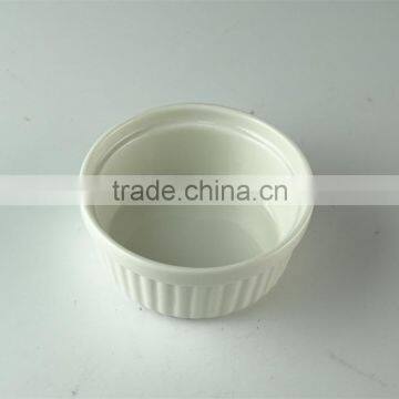 Pure White Ceramic Porcelain Type Bakeware Type Ramekin,ice Cream Serving Bowl photo-2