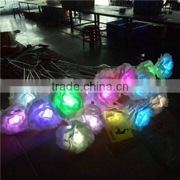 Wholesale flashing color changing led illuminated flower vase