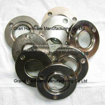 Стальной фланец с закаленным стеклом для контроля уровня масла, никелированный, легко монтируется на оборудование. photo-3