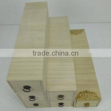 Step Six Gird Pulling Wooden Storage Box, Coffee Box, Tea Box photo-3