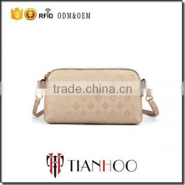 Real Leather Bowknot Zipper Clutch Wallet Smartphone Crossbody Bag for Women Teen Girls photo-2