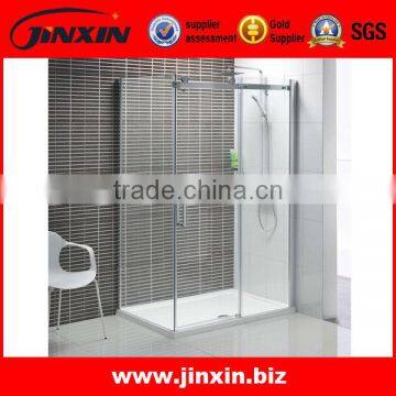 Glass Sliding Door With Stainless Steel Hardware