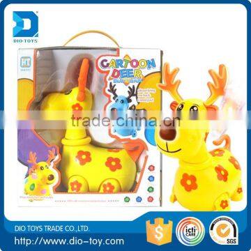 bettery operation Plastic cheap small plastic deers toys with with light and sound