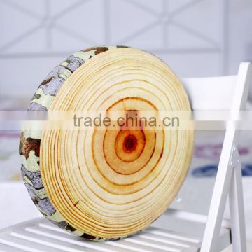 new arrival wooden-liked sofa cushion/pillow round shaped